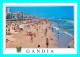 A857 / 187 Espagne VALENCIA Gandia Vue Générale De La Plage - Valencia