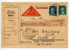 Germany 1928 Nachnahme Postcard; Melle - Finanzamt (Tax Office) To Ostenfelde, Neuenkirchen; 8pf. & 20pf. Beethoven - Briefe U. Dokumente