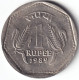 INDIA COIN LOT 107, 1 RUPEE 1989, CALCUTTA MINT, XF - Indien