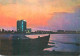 Navigation Sailing Vessels & Boats Themed Postcard Romania Mamaia Night View 1977 - Voiliers