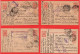 10 Entiers Postaux Russes 1917 Avec Censures 61, 67, 72 Für Ruschliansky Spital - Storia Postale