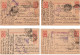 10 Entiers Postaux Russes 1917 Avec Censures 61, 67, 72 Für Ruschliansky Spital - Storia Postale