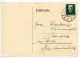 Germany 1928 Postcard; Bockhorst To Ostenfelde; Semi-Postal 8pf. Hindenburg 80th Birthday Stamp - Covers & Documents