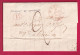 CAD TYPE 12 EN ROUGE ST GAUDENS HAUTE GARONNE 1833 DECIME RURAL DE MIRAMONT DE COMMINGES TYPE 13 TRIE EN ROUGE LETTRE - 1801-1848: Précurseurs XIX