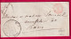 CAD POSTES SERVICE DE PARIS EN ROUGE POTHION 2045 POUR PARIS TRIBUNAL DE LA SEINE LETTRE - 1801-1848: Voorlopers XIX