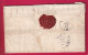 CAD TYPE 14 LORRIS LOIRET BOITE RURALE EN ROUGE B COURTIGIS LETTRE - 1801-1848: Vorläufer XIX