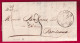 CURSIVE 45 DURAS LOT ET GARONNE + TYPE 12 MARMANDE POUR BORDEAUX 1837 LETTRE - 1801-1848: Précurseurs XIX