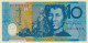 Australia 10 Dollars 1 - 11 - 1993 In RED Low Serial P 52 Crisp Gem UNC - 1992-2001 (polymer Notes)