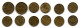 (Monnaies). France. Lot N°7. 1 Fr 1932, 1936, 1938 X2, 1939, 1940 X3, 1941 X2 Et 2 Fr 1936, 1941 - Other & Unclassified