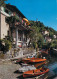 Navigation Sailing Vessels & Boats Themed Postcard Porto Ronco Mit Kirche Ronco - Sailing Vessels