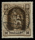SAARGEBIET 1925 Nr 103II Zentrisch Gestempelt ATTEST X7B0EAA - Oblitérés