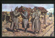 Künstler-AK Drei Waffenbrüder In Einem Serbischen Dorf, Zweibund  - War 1914-18