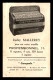 PUBLICITE - FABRIQUE D'ACCORDEONS CAVAGNOLO - JACKY MAILLEREY, JOUEUR PROFESSIONNEL - FORMAT 13.5 X 8.8 CM - Advertising