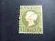 41 GAMBIA GAMBIE 1886 / REINA VICTORIA / VERDE OLIVA  / YVERT 18 A FU WMK CROWN CA Couché - Gambie (...-1964)