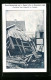 AK Solingen, Sturm-Katastrophe Am 14.08.1906, Zerstörtes Haus Dorperhof  - Überschwemmungen