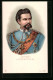 Lithographie König Ludwig II. In Uniform  - Königshäuser