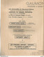 PY / Ancien PROGRAMME CINEMA Gaumont AUBERT 1933 COCHON De MORIN Bobby MAY Acrobat Cirque ORGUES - Programma's