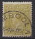 AUSTRALIA 1929 YELLOW - OLIVE KGV STAMP  VFU  SMW PERF.13.1/2 X 12.1/2 SG.102 - Usati