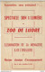 CC // Vintage // Old French Program // Rare Affichette Ancienne ZOO DE LUDRE Saint-ARMEL - Werbung