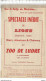 CC // Vintage // Old French Program // Rare Affichette Ancienne ZOO DE LUDRE Saint-ARMEL - Advertising