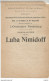 CC // Vintage // Old French Theater Program // Programme Musique LUBA NIMIDOFF Pasdeloup Concert RUSSE - Programmes