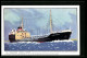 Künstler-AK Handelsschiff MV Kingennie Coastal Tanker  - Commerce