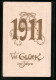 AK Jahreszahl 1911, Viel Glück  - Sonstige & Ohne Zuordnung