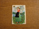 Carte Brodée "Vosges" - Jeune Femme Costume Brodé - 10,4x14,8cm Env. - Bestickt