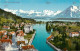 13800555 Thun BE Stadtpanorama Thunersee Und Die Alpen Thun BE - Other & Unclassified