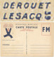 CPFM NEUVE PUBLICITEE LOTERIE NATIONALE ILLUSTRATION SIGNEE DERQUET LESAC - Guerre De 1939-45