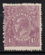 AUSTRALIA 1924 - 25 4.1/2d VIOLET  KGV STAMP PERF.14 1st WMK SG.81 MNH - Neufs