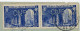 RARE PERFIN PERFORE ENV 1951 L RECOMMANDEE PARIS 109 PAIRE 842 PERFORE EN LIGNE C.N.E.( VERSO AGENCE DE PARIS 9°) - 1921-1960: Moderne