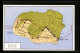 AK Nieblum / Föhr, Spezial-Landkarte Der Insel Föhr  - Carte Geografiche