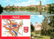 73656077 Telc Blick Ueber Den Fluss Zur Altstadt Park Landkarte Telc - Tchéquie