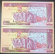 IRAN , A Pair Of 5000 Rials With Consecutive Numbers  UNC , - Iran