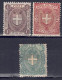 Italien 1896 - Wappen, Nr. 71 - 73, Gefalzt * / MH - Neufs