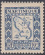 Martinique 1947 - Postage Due Stamp: Map Of Martinique - Mi 27* MLH [1872] (see Scan) - Ungebraucht