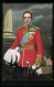 Postal König Alfons XIII. Von Spanien In Uniform Mit Roter Jacke  - Königshäuser