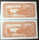 IRAN , A Pair Of 20 Rials With Consecutive Numbers  UNC , - Irán