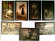 Millet, Rubens, Teniers, Steen, De Hoogh, 7 Künstler AK, 3x Gelaufen 1908, 4x Ungelaufen, Konvolut - Sin Clasificación