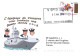 ENVELOPPE AVEC CACHET BPC TONNERRE - BONNE ANNEE 2018 LE 1er JANVIER 2018 - Naval Post