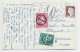 DECARIS 25C SEUL CARTE GARONNE VAR 20.7.1961 POUR SUISSE LAUSANNE  DOUBLE TAXE 10C ANNULE + TAXE 20C - 1960 Marianne De Decaris