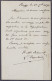 EP CP 10c Rouge-brun (type N°57) Càd BLEHARIES /13 SEPT 1894 Pour Notaire Dubus à ARRAS - Càd Arrivée - Briefkaarten 1871-1909