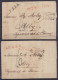 Lot De 2 L. Datées 1826 De ANVERS Pour ALBY (France) - Griffes [PAYS-BAS PAR GIVET], "ANTWERPEN" & "L.P.B.2.R." - Port " - 1815-1830 (Periodo Holandes)