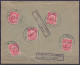 Env. Affr. 5x 1d Càd Muet 6-JUL 1915 - Cachet Censure [PASSED BY CENSOR / DOORGELATEN DOOR CENSOR] - Storia Postale