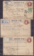 Lot De 18 EP Env. Recommandées 1913 De HULL, YORK, DARLINGTON, SKIPTON, … 18 Villes Différentes Pour LEEDS - Cartas & Documentos