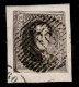 Delcampe - COB 6 Sur Petit Fragment, Marges Enormes, Petit Bord De Feuille Lateral Droit, Ambulant O.III (ligne Mouscron/Gand) - 1858-1862 Medallions (9/12)