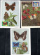 BULGARIA BULGARIE BULGARIEN 1984 BUTTERFLIES COMPLETE SET SERIE COMPLETA MAXI MAXIMUM CARD - FDC