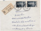 36922# LETTRE FRANCHISE POSTALE PARTIELLE RECOMMANDE Obl STEINBACH HAUT RHIN 1968 METZ MOSELLE - Covers & Documents