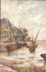 11923203 Porlock Weir Kuenstlerkarte N. Devon Schiffe Porlock - Other & Unclassified